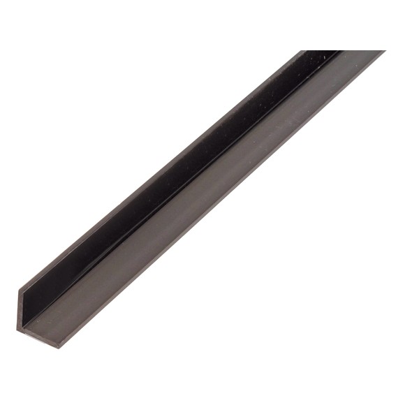 Alberts 498672 Angle Profile, Plastic, Black, 1000 x 10 x