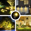 T-SUN Solar Spotlights with Warm White LED Lights for Outdoor
