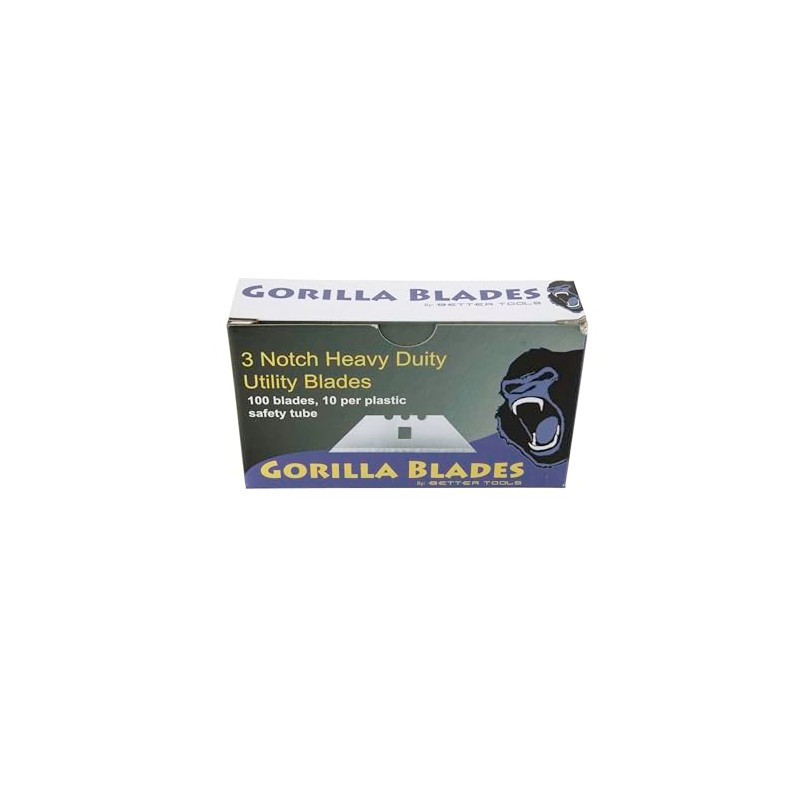 Better Tools 3-Notch Heavy Duty Utility Blades - 100 blades/box