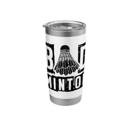 Retro Shuttlecock Badminton Player Stainless Steel Insulated Tumbler