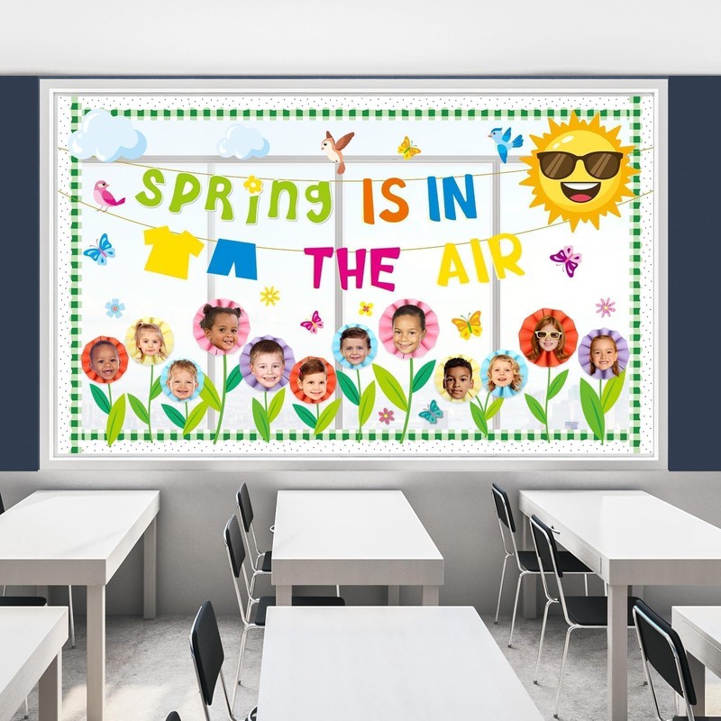 Spring Bulletin Board Classroom Decorations 3D Spring Butterfly Flower Bulletin