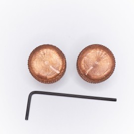 Master of Light Knurly Knob - 1/4" Diamond Knurled, 3/4" Height, Tele Guitar, Bass & Pedal Knobs (Solid Copper)