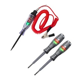 Circuit Tester - 3-120v Dc Car Truck Voltage Tester with LED Digital Test Light Retractable Spring Wire and Crocodile Clip - for Automotive, Fuse, Wiring Circuit Checking