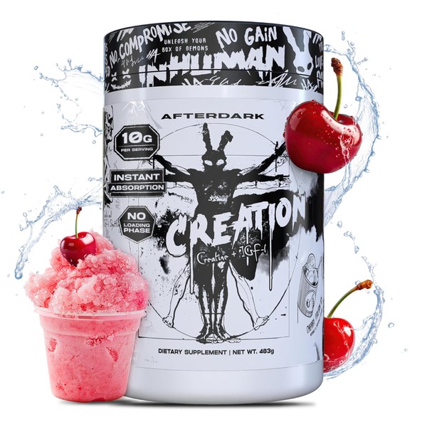 AfterDark Supplements Creation Creatine Monohydrate Powder, 10000mg Creatine Matrix Blend,