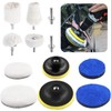 Rustark 10Pcs Polishing Wheel Wool Buffing Pad Microfiber Pads Assortment