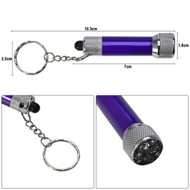 GOLDGE 12 Mini LED Taschenlampe Kinder Taschenlampe LED Schlüsselanhänger Taschenlampe Kleine Mini Lampe farbige Aluminium Kinder Handlampe Mini Taschenlampe Geschenke für Mitgebsel Kindergeburtstag