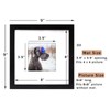 Black 8x8 Picture Frames Set of 2 Display Pictures 4x4