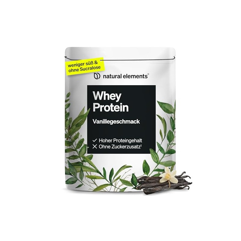 natural elements Whey Protein Powder - Vanilla - 1 kg