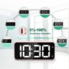 HERMIC Digital Alarm Clock Bedside Mains Powered Large Digital Led