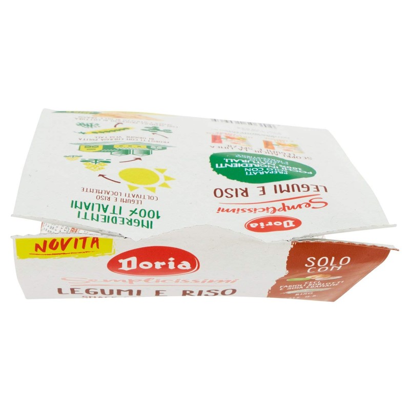 Doria - Semplicissimi Legumi e Riso - Snack Ceci, Fagioli