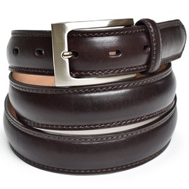 Tabarat TAV-038 Men's Genuine Leather Belt, 1.2 inches (30 mm), Adjustable Size, Business Business Casual, Dark Brown (Long)