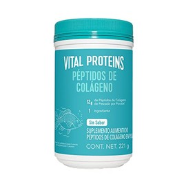Vital Proteins Marino, Péptidos de Colágeno, Sin Sabor Bote de 221g.