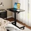 BONTEC Gas Spring Mobile Stand Up Desk, Rolling Standing Desk,