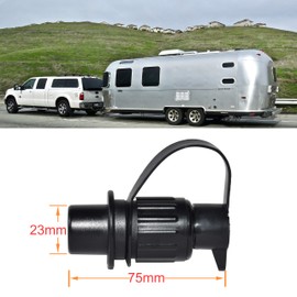 RED WOLF Trailer Plug 3-Pin 12 V DIN 9680 Plastic Trailer Adapter for Trucks, Cars, Tractors, Boats, Machines, Caravans, Motorhomes