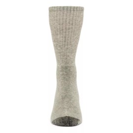 Grays Galiva Gray Men's Cotton Extra Soft Crew Cushion Socks - 3 Pairs Medium Med M