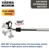 VÄRMA 3/8" Drive Ratchet – 10–13.8" 4-Stage Extendable Handle, 90T