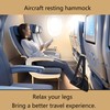 Ruhuayoupin Airplane Foot Rest Comfortable Travel Footrest Accessories Adjustable Foot