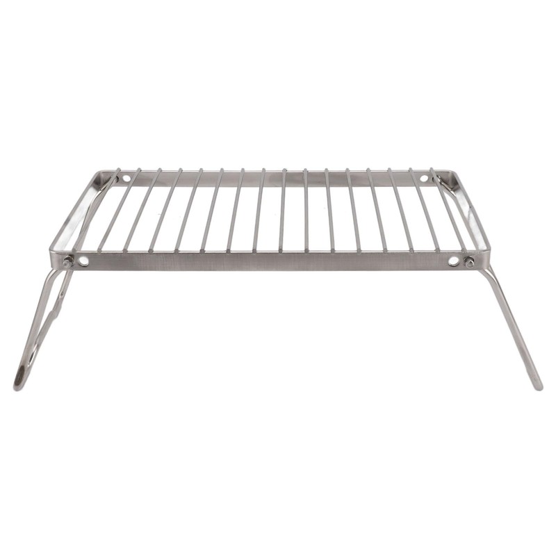 Folding Camping Grate Made of Stainless Steel with Adjustable Height,