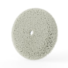 Lake Country 6” Marine Wool Buffing Pad – Flat Medium Cut Pad for Boats & RVs – Natural/Synthetic Wool Blend – Hook & Loop Attachment for 6” Backing Plate