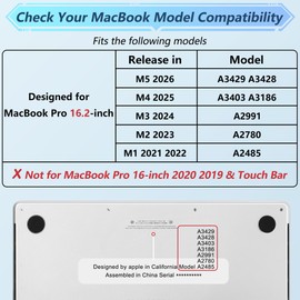 May Chen for MacBook Pro 16 inch Case M1 M2 M3 M4 M5 Pro/Max with Liquid Retina XDR, Release 2021-2025 2026 A3429 A3428, Anti-Drop Plastic Hard Shell with Keyboard Cover, Boy Baseball