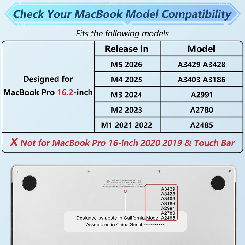 May Chen for MacBook Pro 16 inch Case M1 M2