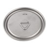 Outdoor Drinking Cup with Foldable Handle Titanium Mug with Lid