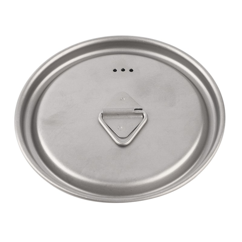 Outdoor Drinking Cup with Foldable Handle Titanium Mug with Lid