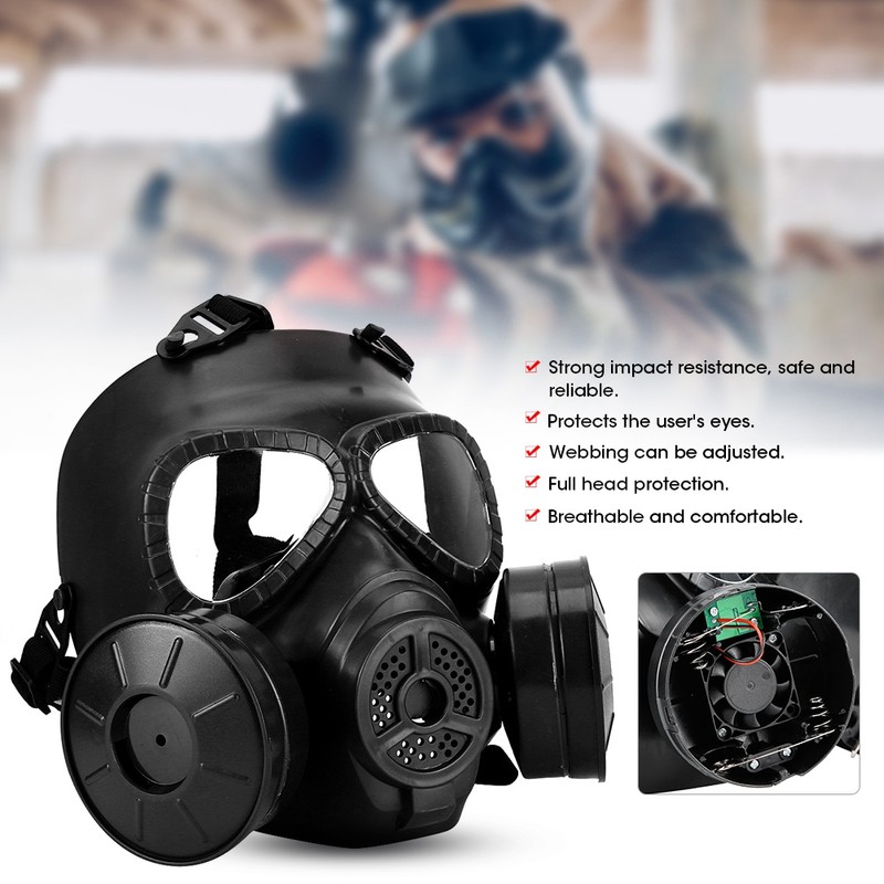 Full Face Gas Simulation Mask Military Reality CS Field Protective