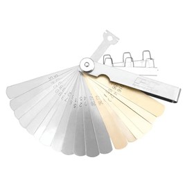 Performance Tool W80529 24-Piece Feeler Gauge Set with Steel and Brass Blades, Wire Test Loops, and Metric/SAE Sizes for Tune Ups and More