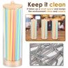 FwQoFvk Straw Holder Dispenser, Drinking Straw Organizer Container, Practical and