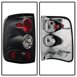 ACANII - For 2004 2005 2006 2007 2008 Ford F150 Styleside Black Rear Tail LightsBrake Lamps Driver & Passenger Side