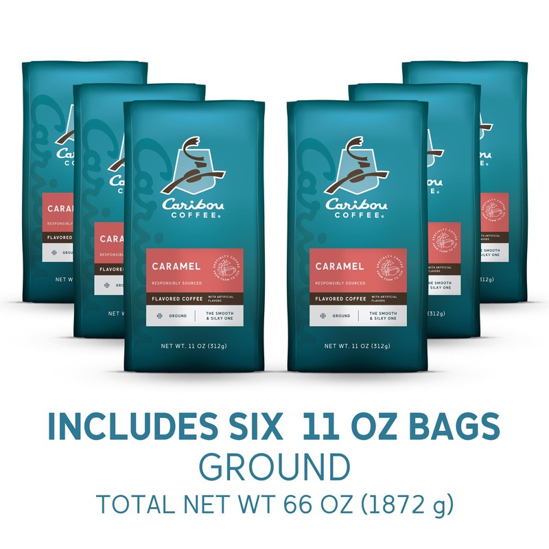 Caribou Coffee, Medium Roast Ground Coffee, 100% Arabica Coffee -