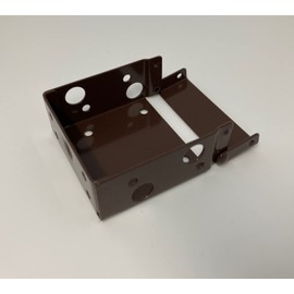 Pair of Square Type Box Brackets for 50mm Venetian/Wood Blind (VN1022) (Dark Brown)