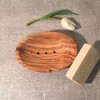 Soap Dish Olive Wood Oval / Soap Holder / Soap