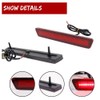 MNMSYH 2pcs Red Lens Rear Bumper Side Marker Lamp Lights