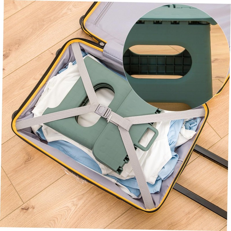 MERRYHAPY Pure Folding Stool Small Stool Fold Stool Lightweight Compact