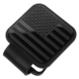 Ciieeo Flag Hitch Cover Durable Towing Cover with American Flag Design Receiver Hitch Accessories for Offroad Vehicles and Trailers Easy Installation and Weather Protection