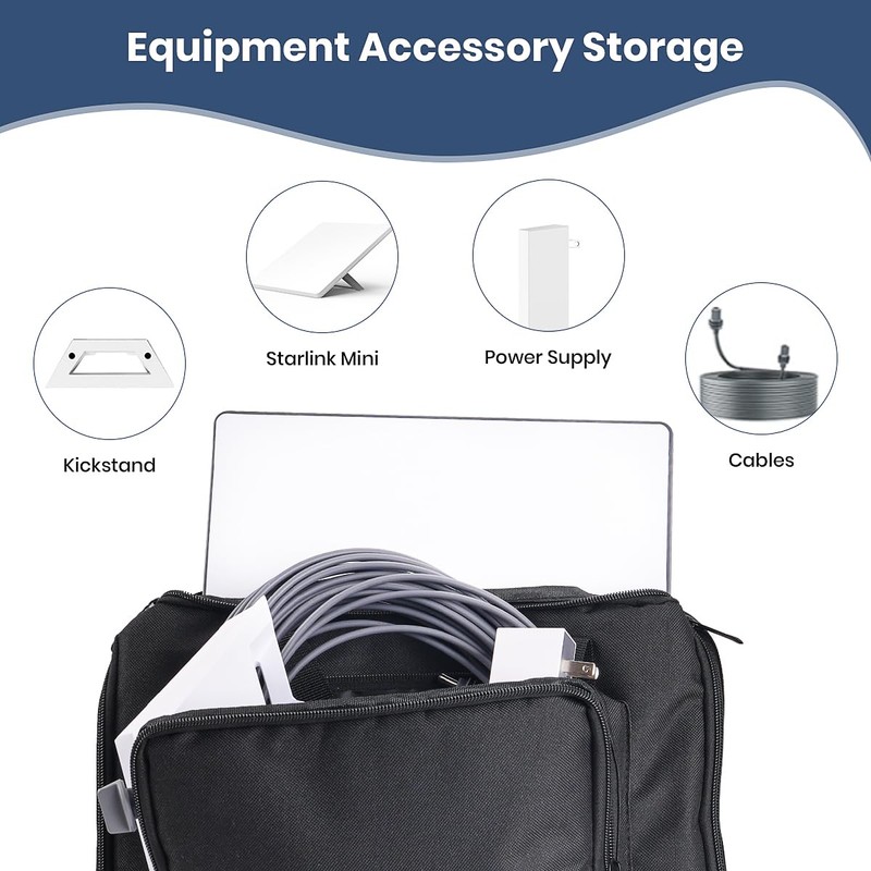 XTAR HB7 Carry bag For starlink mini (Black)