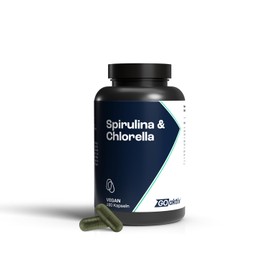 GOaktiv® Spirulina Chlorella Kapseln – 3.000mg Chlorella & 3.000mg Spirulina je Dosis – natürliche Quelle für Mikronährstoffe – vegan & ohne Zusatzstoffe – 180 Kapseln