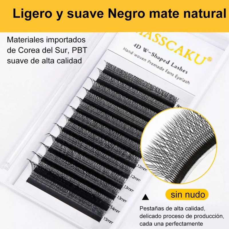 Masscaku Extensiones De Pestañas Masscaku 4d W Mix Matte