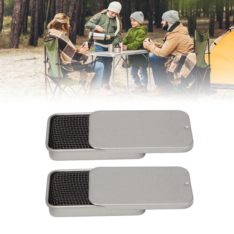 2pcs Alcohol Stove Windproof Mini Portable Camping Stove for Picnic
