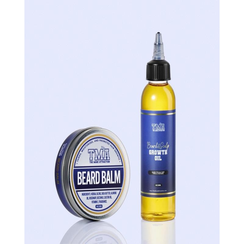 Beard Growth Bundle - 4 oz Stimulating Beard & Scalp