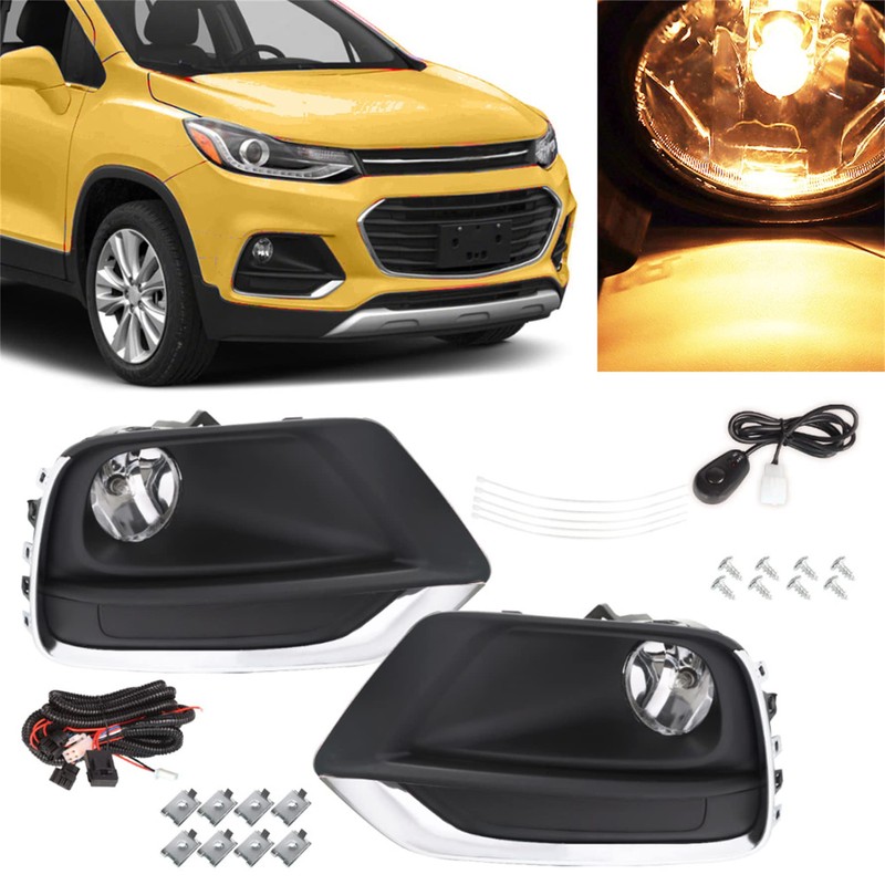munirater 1 Pair of Clear Lens Fog Lights Assembly +