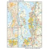 Seattle, Washington Wall Map - 11.5" x 14.5" Paper