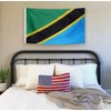 DANF Tanzania Flag 3x5 Ft Thick Polyester, Fade Resistant, Brass