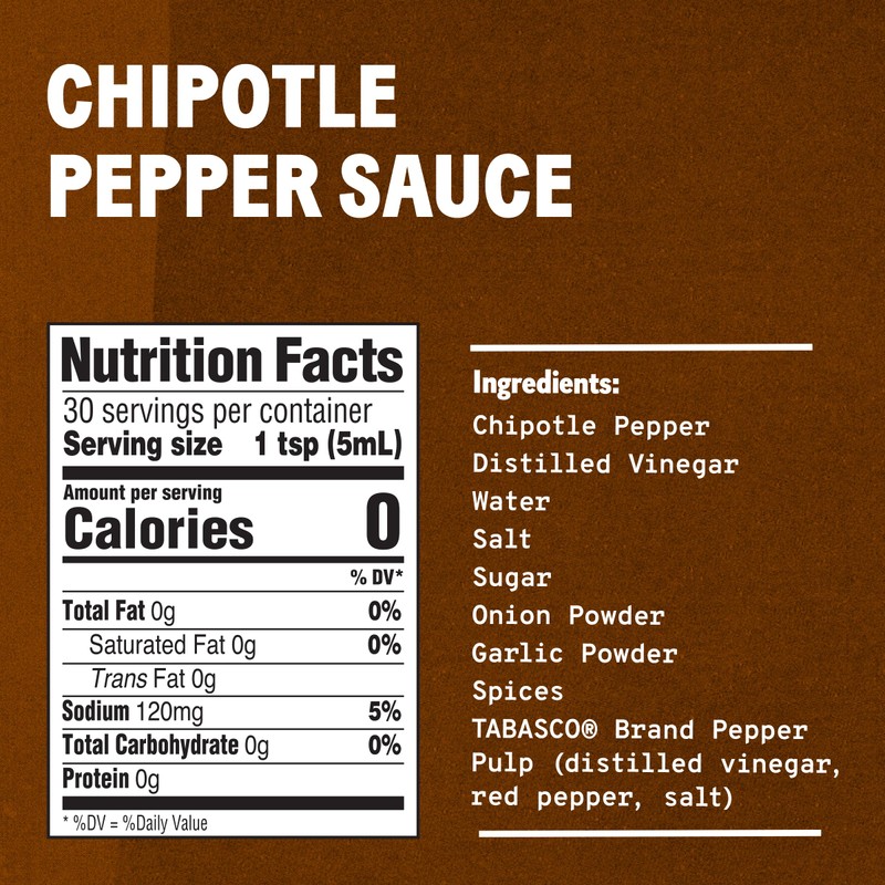 TABASCO® Brand Chipotle Pepper Sauce, 5 Fl oz (Pack of