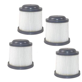 HQRP 4-Pack Washable Filter Compatible with Black & Decker PVF110 90552433 90552433-01 PVF110R Replacement fits B&D Pivot Hand Vac Vacuums