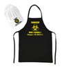CKB LTD Danger Man Barbecue Cooking Apron and Hat Kitchen