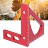 3D Mitre Angle Ruler Aluminum Alloy Professional Red 45 Degree