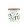 Green Leaves Decaf Tea Storage Canister - Vibrant Foliage Kitchen